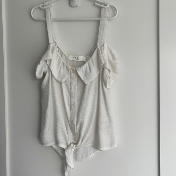 Astr the Label Tie Front Tank - Picture 2 of 8